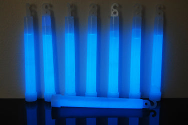 6 inch 15mm Aqua Premium Safety Glow Sticks- Single Packs